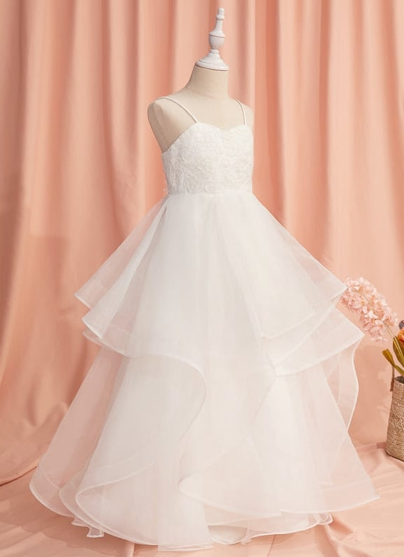 Robe Dentelle Nuageuse Florale - gallery 1