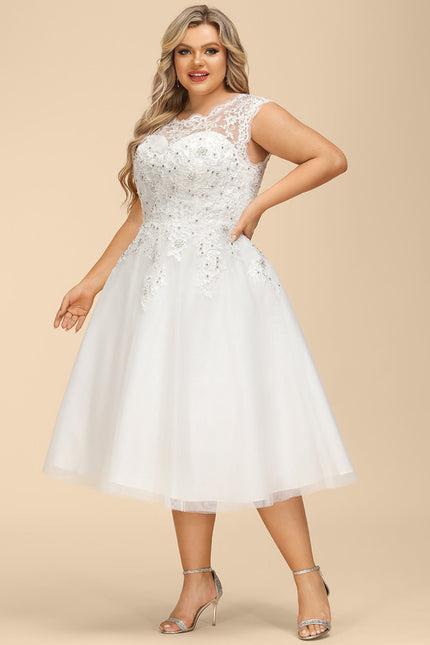 Robe Dentelle Princesse Tulle Étoilé - gallery 8