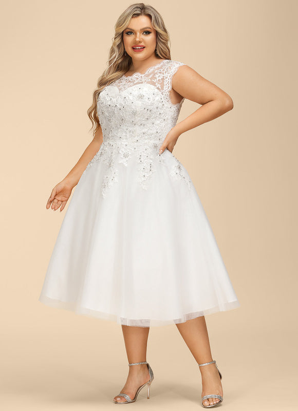 Robe Dentelle Princesse Tulle Étoilé - gallery 8