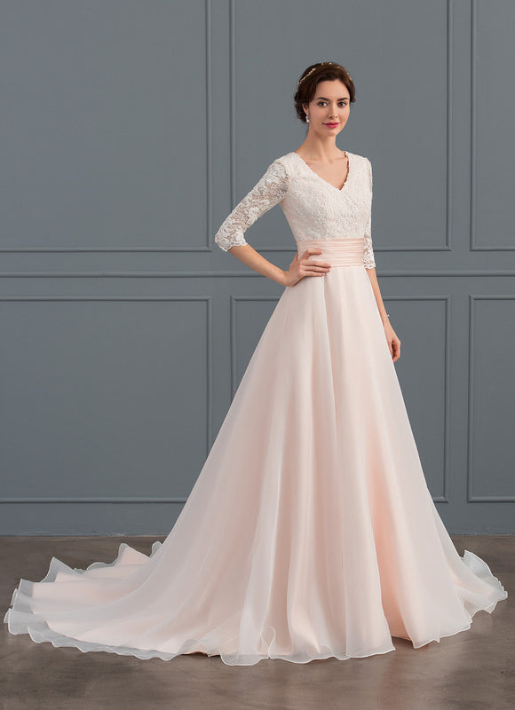 Robe Dentelle Épousée Élégante - gallery 1