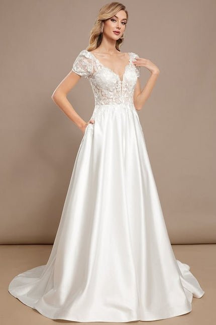 Robe Soie Et Dentelle - gallery 2