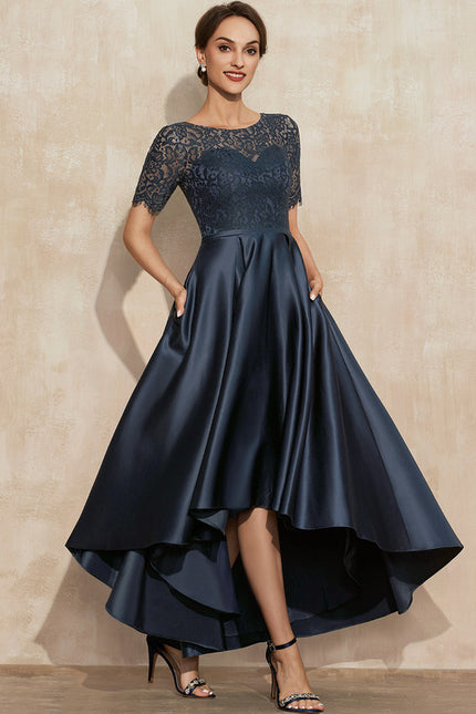 Robe De Soirée Soie Et Dentelle
