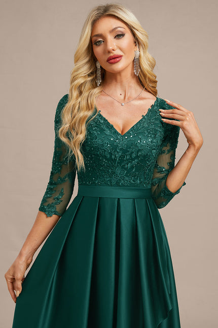 Robe De Soirée Dentelle Dos Nu - gallery 1