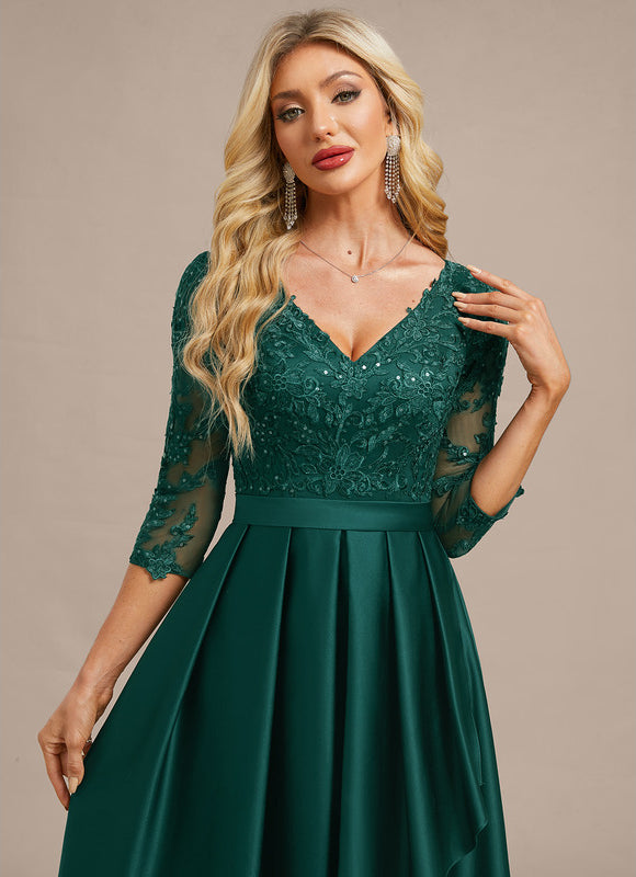 Robe De Soirée Dentelle Dos Nu - gallery 1