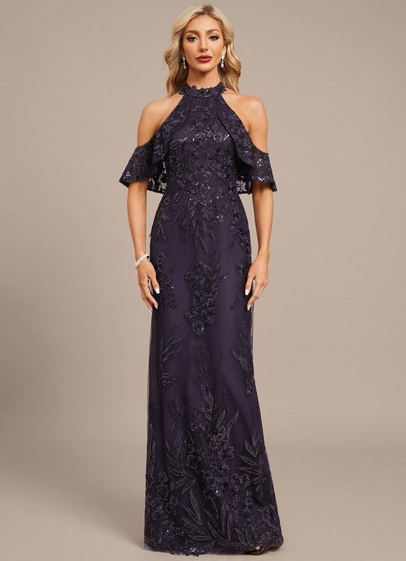 Robe Dentelle Soirée Pailletée - gallery 2