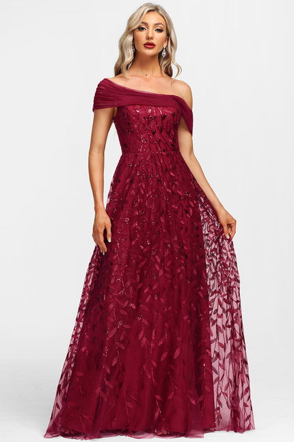 Robe Dentelle Bordeaux Florale