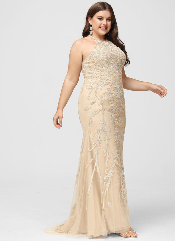 Robe Dentelle Sirène Écrue - gallery 5