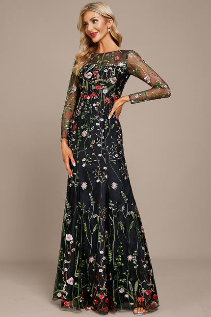 Robe Dentelle Florale Éthérée - gallery 2
