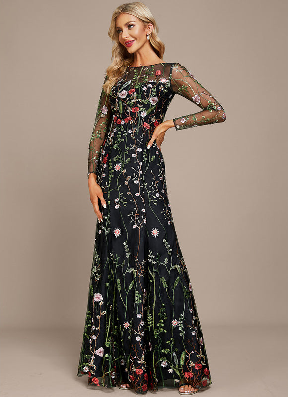 Robe Dentelle Florale Éthérée - gallery 2