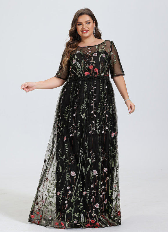 Robe Dentelle Florale Envoûtante - gallery 5