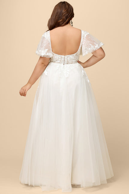 Robe Dentelle Éthérée Perlée - gallery 8