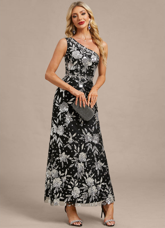 Robe Paillette Dentelle - gallery 5