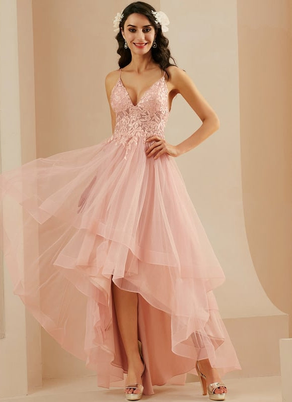 Robe Dentelle Rose Pastel - gallery 5