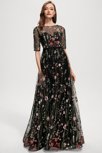 Robe Dentelle Florale Envoûtante