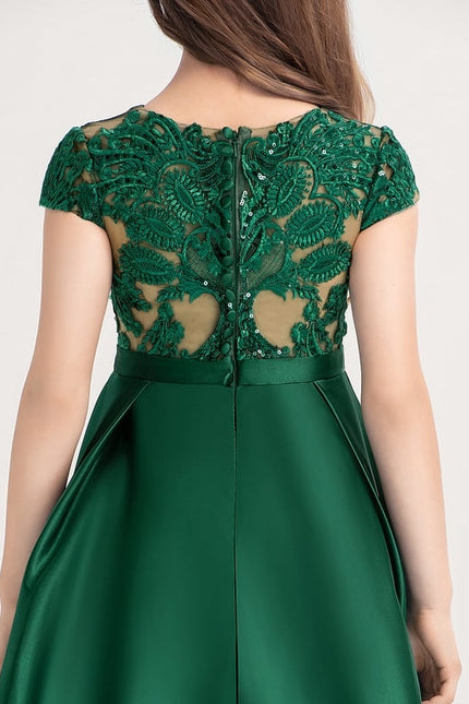 Robe Dentelle Émeraude Enchanteur - gallery 4