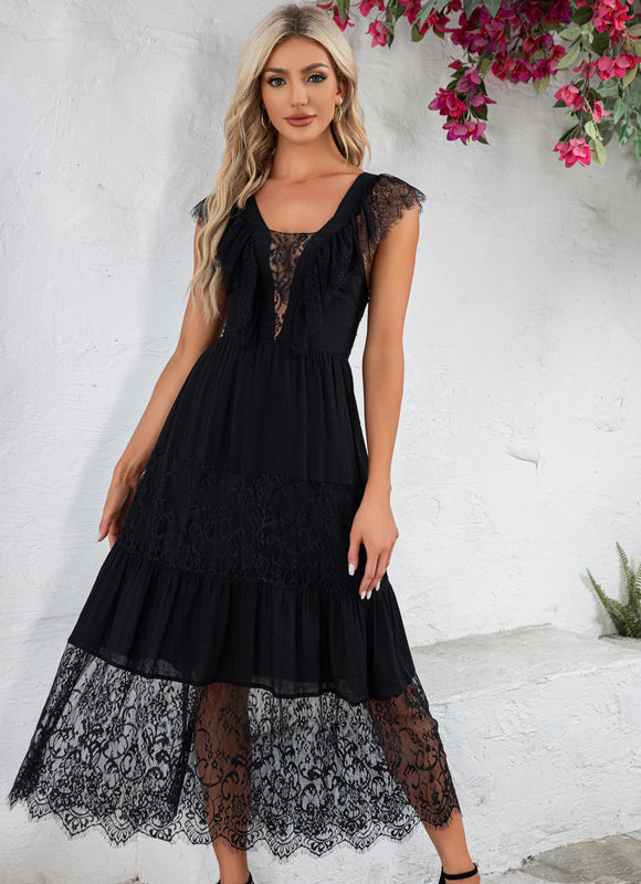 Robe Macramé Dentelle