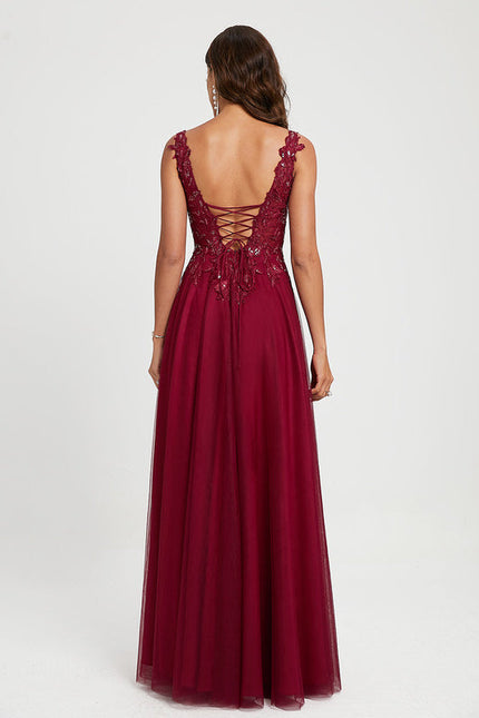 Robe Longue Bretelle Dentelle - gallery 4