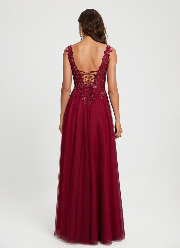 Robe Longue Bretelle Dentelle - gallery 4