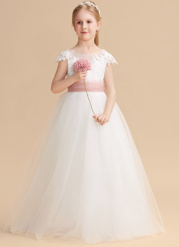 Robe Dentelle Enfant Satinée - gallery 6