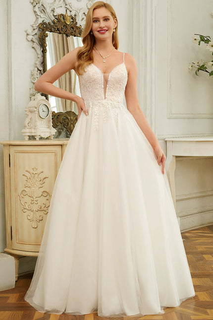 Robe Dentelle Éthérée Perlée - gallery 1