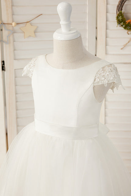 Robe Dentelle Nuptiale Enfant Tulle - gallery 6