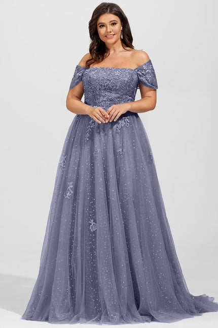 Robe Dentelle Lavande Étoilée - gallery 7