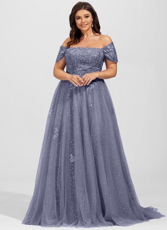 Robe Dentelle Lavande Étoilée - gallery 7
