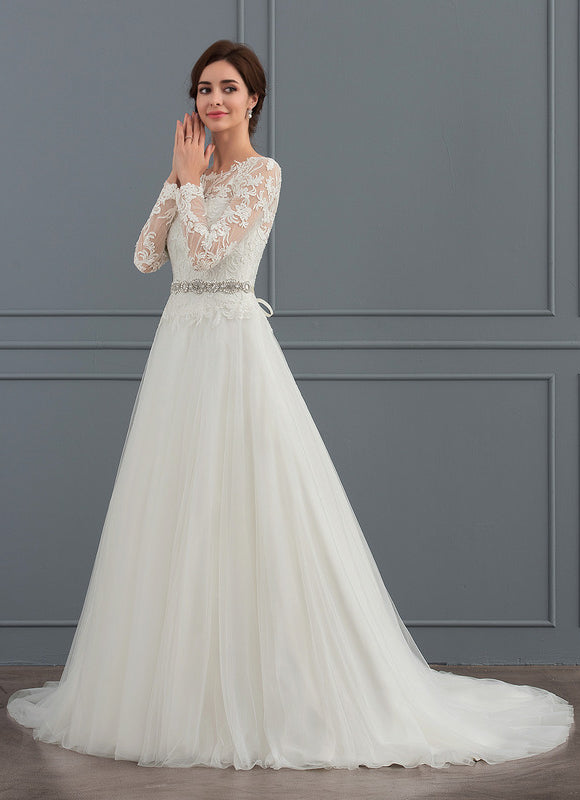 Robe Dentelle Mariage Tulle - gallery 2