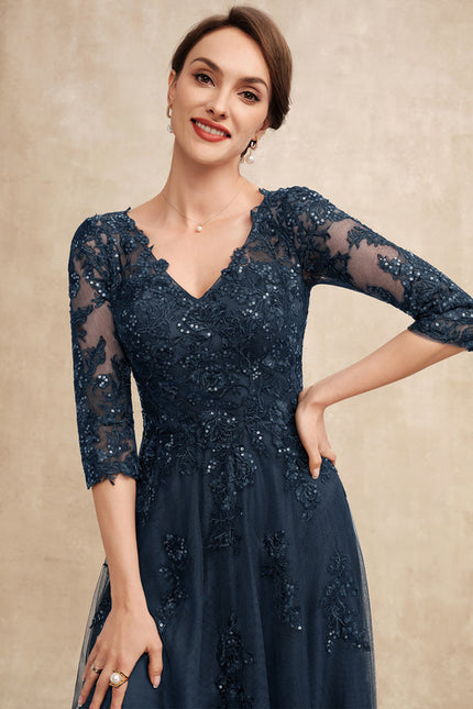 Robe Dentelle Vaporeuse Ornée - gallery 2