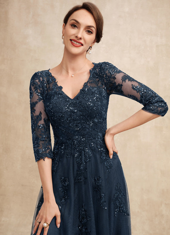 Robe Dentelle Vaporeuse Ornée - gallery 2