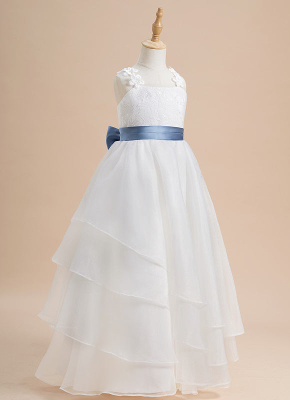 Robe Dentelle Blanche À Volants - gallery 4