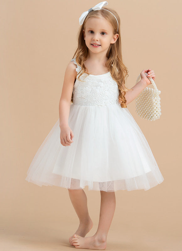 Robe Dentelle Enfant Tulle Satin - gallery 1