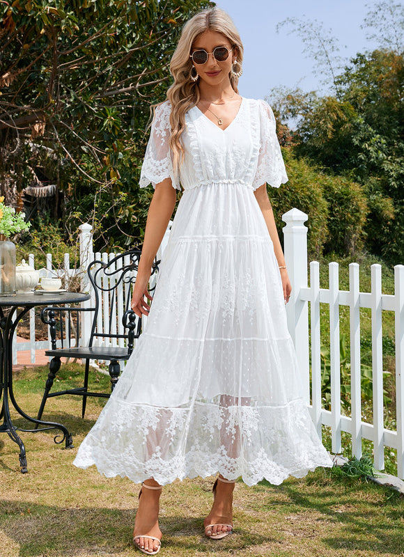 Robe De Plage Dentelle - gallery 1