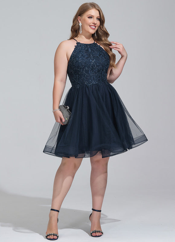 Robe Dentelle Tulle Noire - gallery 8