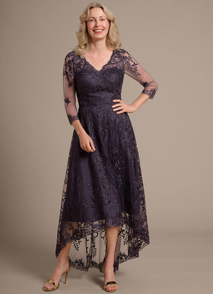 Robe Dentelle Et Mousseline