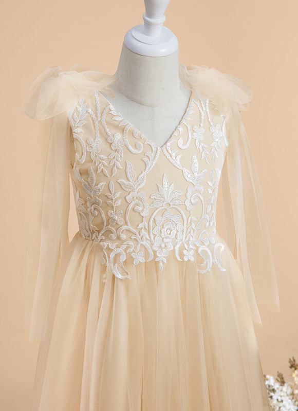 Robe Dentelle Champagne - gallery 6