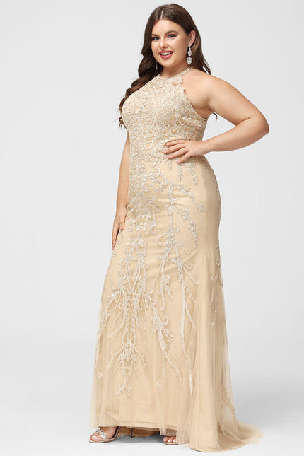 Robe Dentelle Sirène Écrue - gallery 6