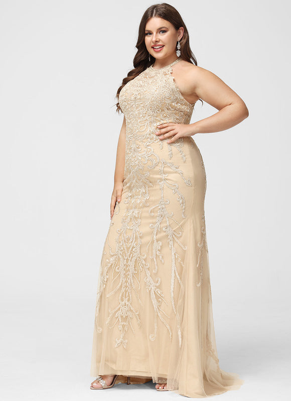 Robe Dentelle Sirène Écrue - gallery 6