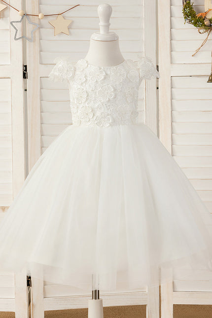 Robe Dentelle Tulle Fleuri