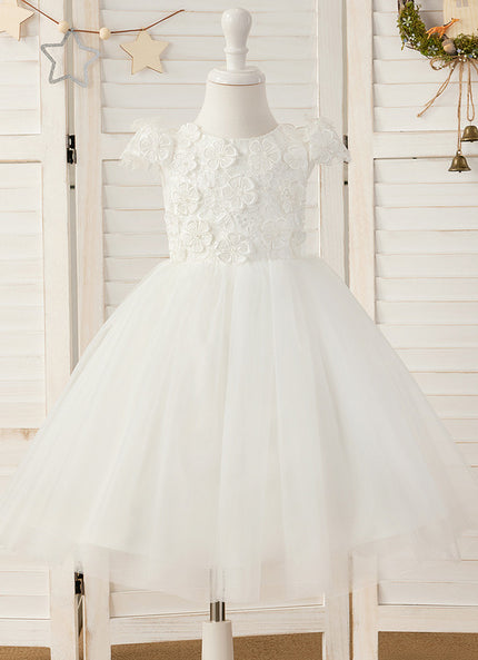 Robe Dentelle Tulle Fleuri