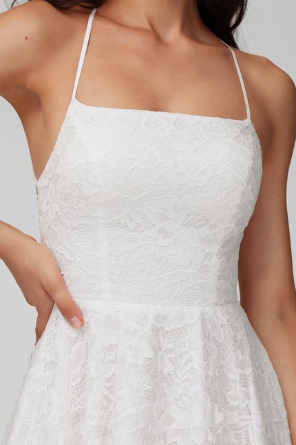Robe Dentelle Courte En Dentelle - gallery 1