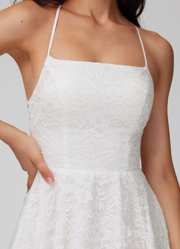 Robe Dentelle Courte En Dentelle - gallery 1