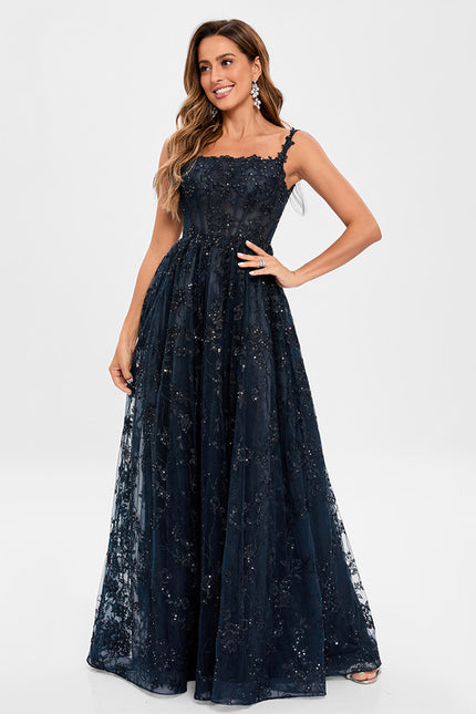 Robe De Soirée Transparente Dentelle - gallery 1