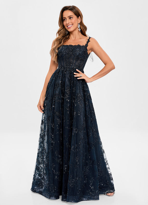 Robe De Soirée Transparente Dentelle - gallery 1
