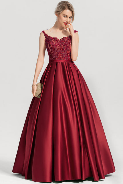 Robe Dentelle Bordeaux Élégante