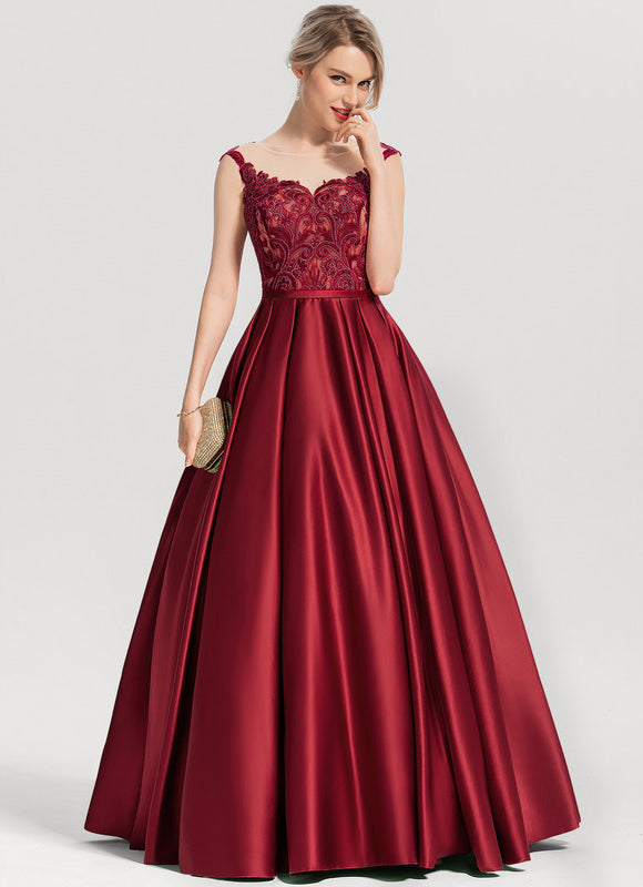 Robe Dentelle Bordeaux Élégante