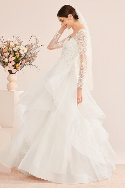 Robe Dentelle Nuptiale Aérienne - gallery 2