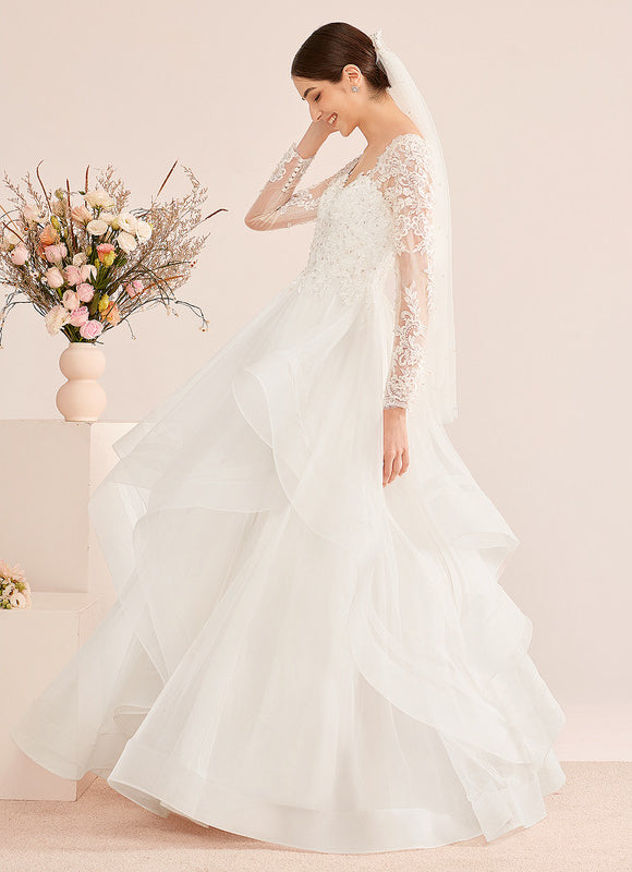 Robe Dentelle Nuptiale Aérienne - gallery 2