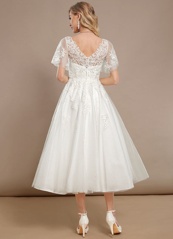 Robe Dentelle Blanche Grande Taille - gallery 5