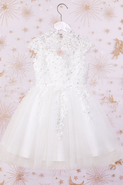 Robe Dentelle En Tulle Floral - gallery 3